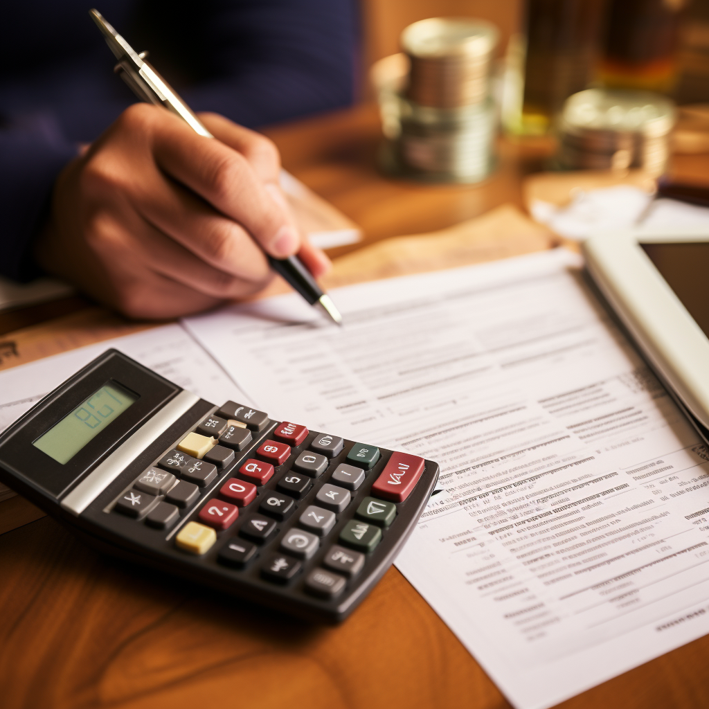 Financial calculation and paperwork