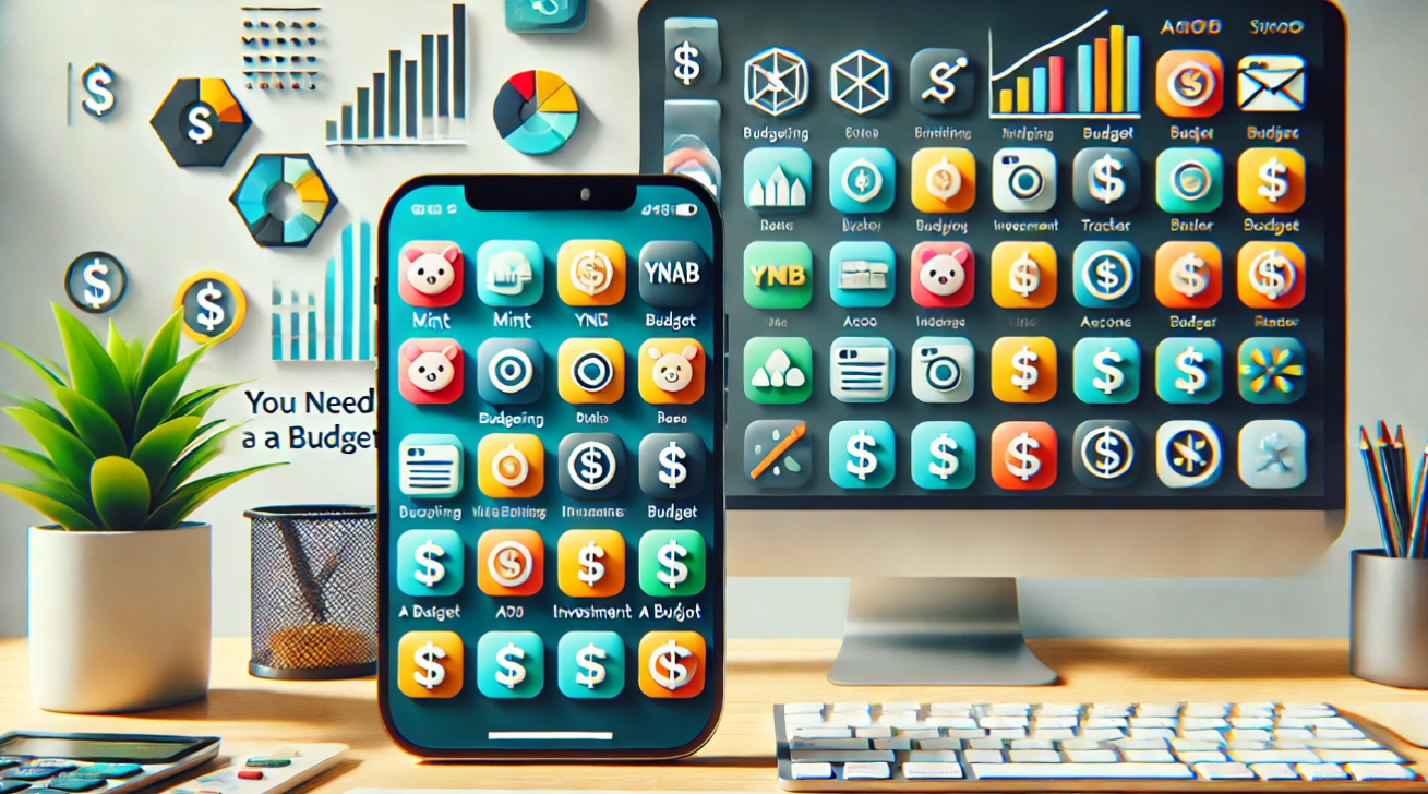 Budgeting apps on devices 