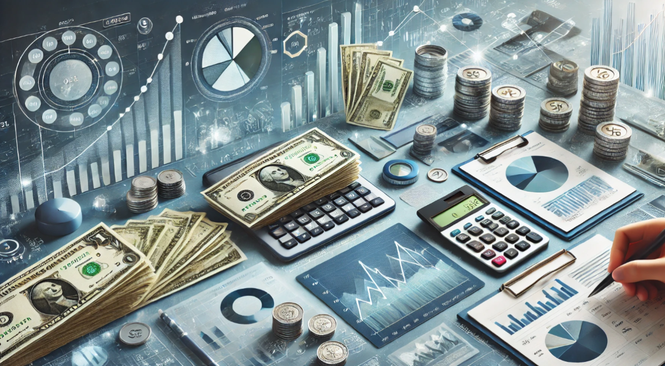 Finance analysis tools display