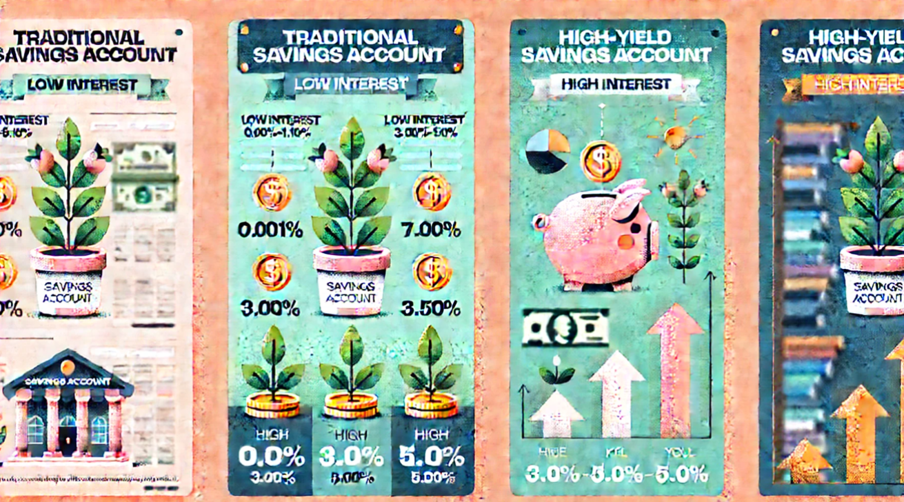 Savings account comparison chart