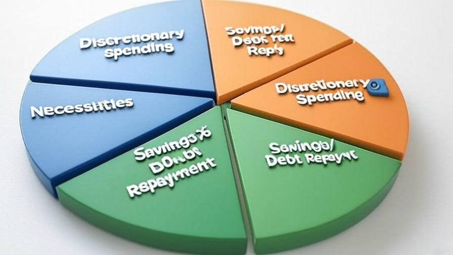  Colorful budget pie chart