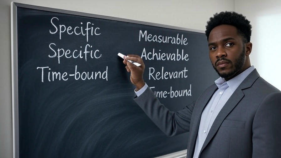 Man teaching SMART goals