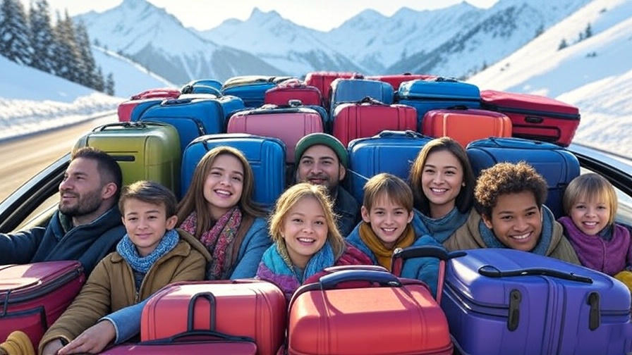 Family packed for vacation