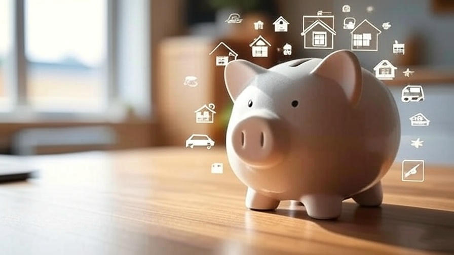 Piggy bank saving icons