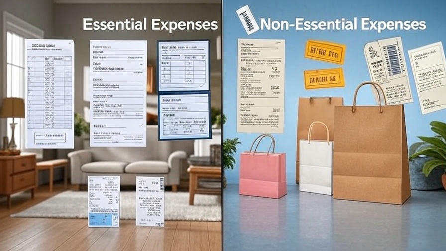 Essential vs non-essential expenses