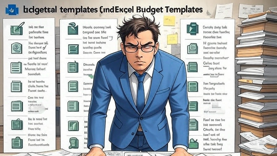 Frustrated man managing budget