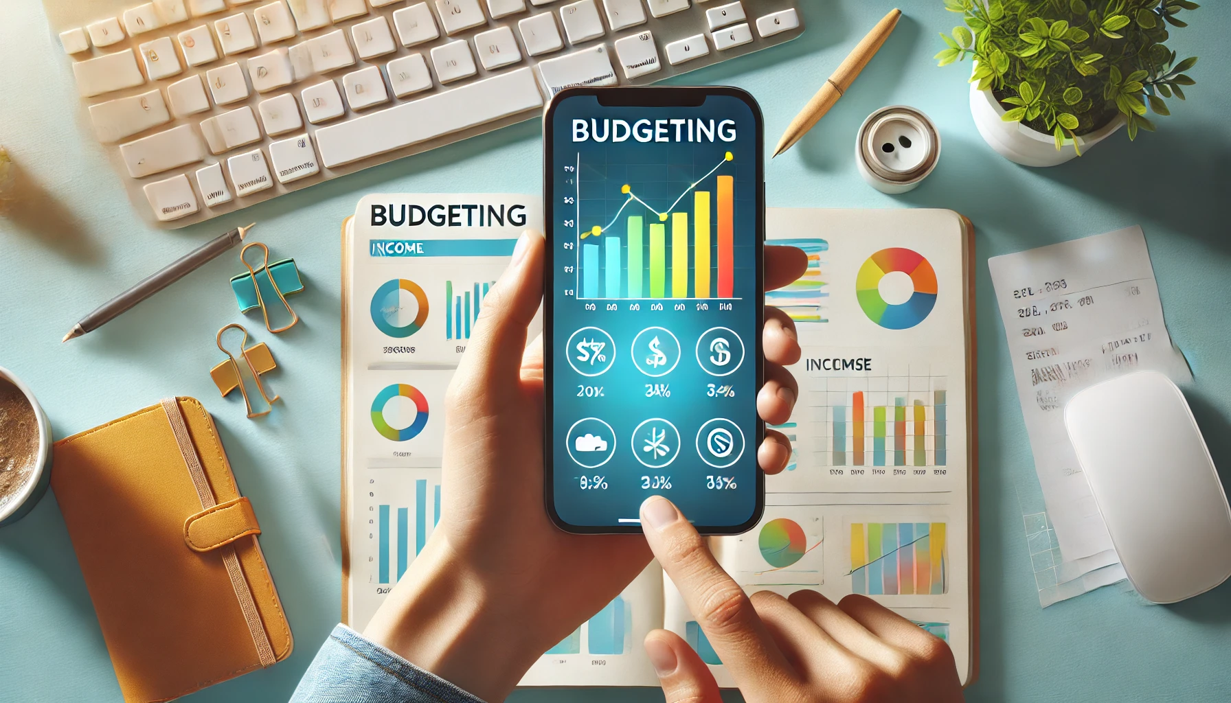 Budgeting app usage scene







