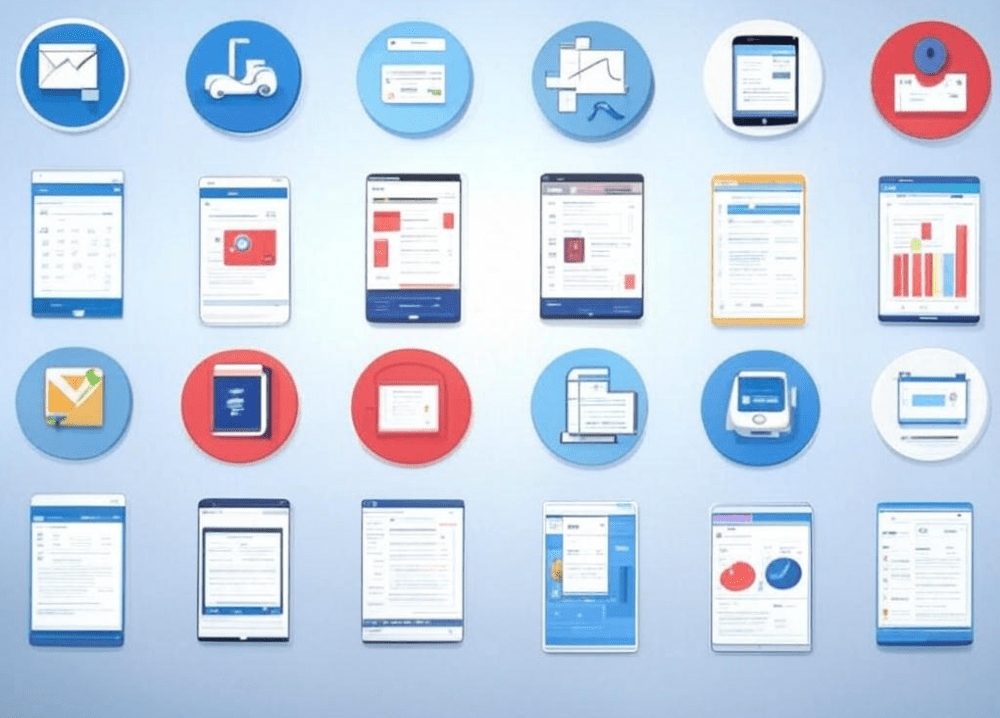 Mobile finance app icons