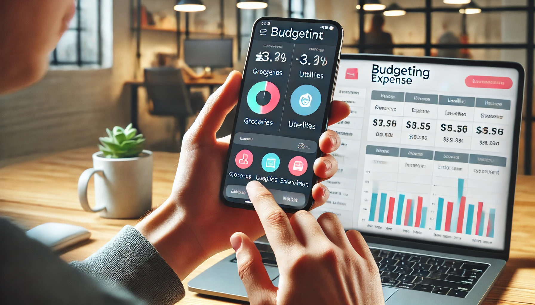 "Budgeting and expense tracking."







