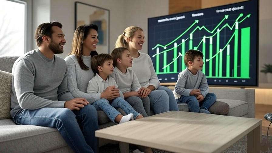 Happy family, growing investments.