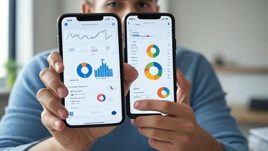 Person managing budget app.