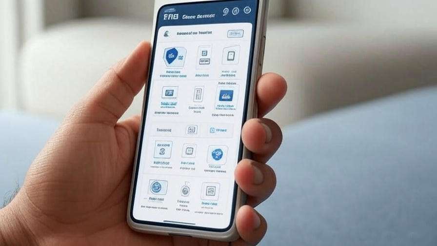 Hand setting savings app.