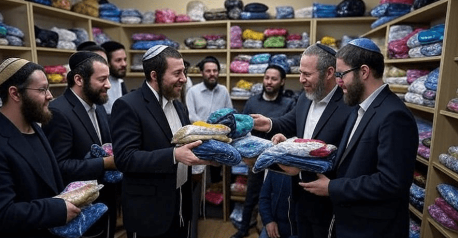 Jewish community sharing resources through gemachs for kollel support