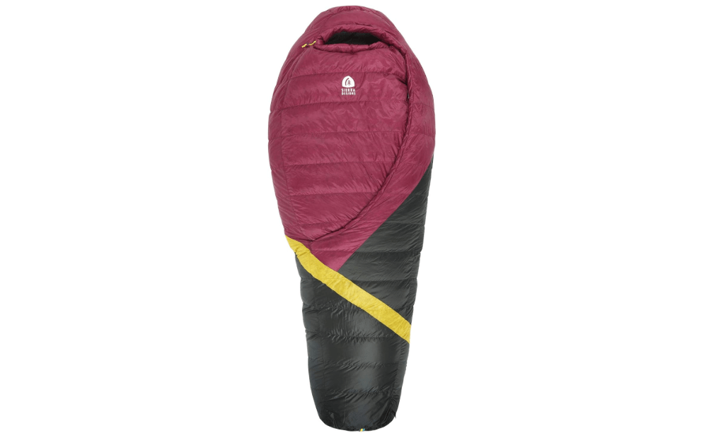 Sierra Designs Cloud 20 Degree DriDown Sleeping Bag Ultralight Zipperless Down Sleeping Bag for Backpacking and Camping